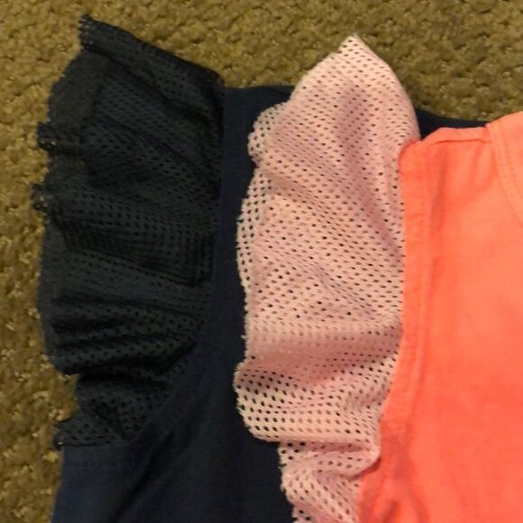 Crewcuts Tank Top with Mesh Ruffle Sleeves - Picture 2 of 4